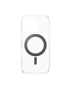 CARE by PanzerGlass Feature Kickstand Etui do iPhone 16 Pro z czarną stopką kompatybilną z MagSafe - Przezroczyste
