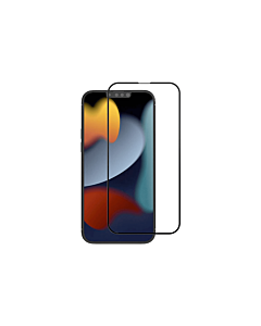 Crong 7D Nano Flexible Glass niepękające szkło ochronne hybrydowe 9H iPhone 13 Pro Max (czarna ramka)
