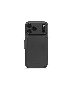Decoded Leather Detachable Wallet Skórzana obudowa ochronna do iPhone 17 Pro kompatybilna z MagSafe - Czarna