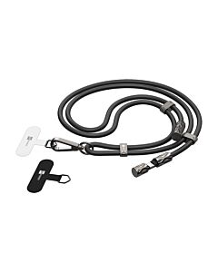 ERPOWER Snake Lanyard Smycz z kablem USB-C do USB-C 240W i blokerem danych 1,5m - Czarna