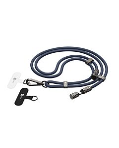 ERPOWER Snake Lanyard Smycz z kablem USB-C do USB-C 240W i blokerem danych 1,5m - Granatowa