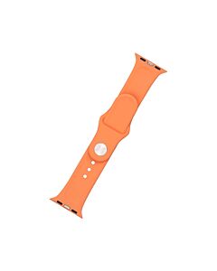 Fixed Silikonowy pasek do Apple Watch 42/44/45mm - Pomarańczowy