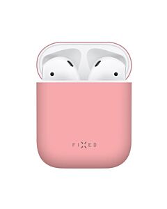 Fixed Silky Silikonowe etui ochronne do Apple AirPods - Różowe
