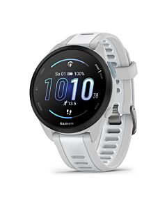 Garmin Forerunner 165 Smartwatch z kopertą 43mm Mglisto szary z paskiem silikonowym w kolorze białym