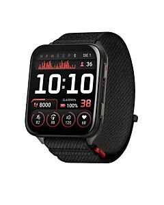 Garmin Venu X1 Smartwatch z kopertą 51mm w kolorze czarnym z tytanowym deklem w kolorze grafitu i nylonowym paskiem ComfortFit w kolorze czarnym