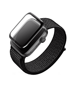 High Five 3D Black Full Glue Screen Protector - Szkło ochronne do zegarka Apple Watch 42mm