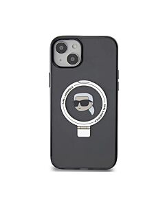 Karl Lagerfeld Ring Stand Karl Head Etui do iPhone 15 kompatybilne z MagSafe - Czarne – Outlet