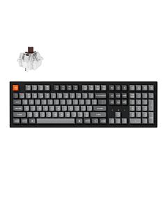 Keychron K10 MAX bezprzewodowa klawiatura mechaniczna z podświetleniem białym Keychron Super Brown Switch - Czarna (Black)