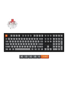 Keychron K10 MAX bezprzewodowa klawiatura mechaniczna z podświetleniem białym Keychron Super Red Switch - Czarna (Black)