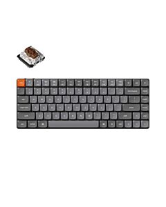 Keychron K3 MAX niskoprofilowa klawiatura meczaniczna z podświetleniem RGB Gateron Hot-Swap Brown Switch - Czarna (Black)