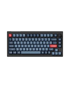 Keychron V1 MAX bezprzewodowa klawiatura mechaniczna Fully Assembled Knob Banana Switch - Czarna (Black)