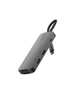 LINQ - Hub 7in1 USB-C HDMI Triple Display MST - Space Gray