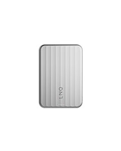 LINQ powered by Xtorm Powerbank magnetyczny 10.000 mAh kompatybilny z MagSafe z ładowaniem Qi2.2 25W - Srebrny