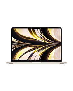 Apple MacBook Air 13,6 M2 8-rdzeniowy CPU + 10-rdzeniowy GPU / 16GB RAM / 1TB SSD / Klawiatura US / Księżycowa poświata (Starlight) - Outlet