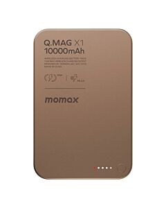 MOMAX Q.Mag X Powerbank magnetyczny 10.000 mAh kompatybilny z MagSafe - Piaskowy