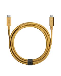 Native Union Belt Cable Pro Kabel USB-C na USB-C 240W 2,4 m - Brązowy (kraft)