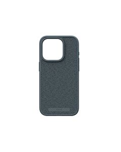 Njord byELEMENTS Fabric Etui z tkaniny do iPhone 15 Pro z MagSafe - Ciemnoszare