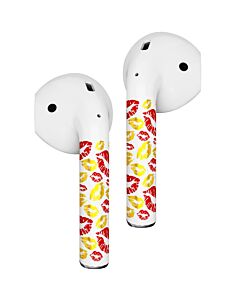 RockMax Art Skins Naklejki na AirPods 1/2 - Gold Lips