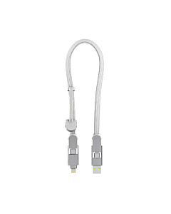 Rolling Square inCharge XL Uniwersalny kabel do ładowania 6w1 30cm - Biały