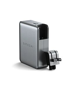 Satechi Travel Charger Ładowarka sieciowa podróżna 4w1 o mocy do 145W  z 4 adapterami do gniazdek US / UK / EU / AS - Gwiezdna szarość