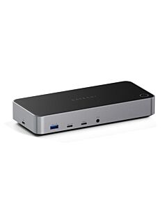 Satechi Triple 4K Display Docking Station Stacja dokująca do monitorów 4K (3x wyświetlacz 4K/60 Hz, ładowanie do 100W, 2x DisplayPort 1.4 4k/60 Hz, 3x HDMI 2.0 4K60 Hz, USB 3.1, USB-C 3.1, 2x USB 3.0, USB-C 3.0) - Czarna