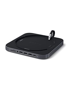 Satechi USB-C Aluminiowy stojak HUB do Mac Mini Gwiezdna szarość (Space Gray)
