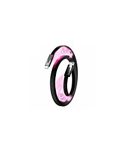 Statik MagStack Slim Kabel USB-A na USB-C płaski w nylonowym oplocie zwijany magnetycznie 1m - Czarny