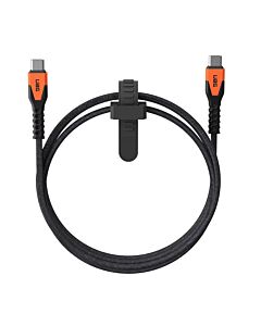 UAG Rugged Kabel USB-C na USB-C 60W 1,5m - Czarno-pomarańczowy
