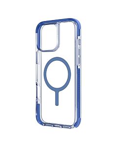 UNIQ Combat Etui do iPhone 16 Plus kompatybilne z MagSafe - Przezroczyste / Niebieskie