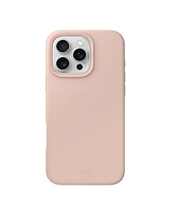 UNIQ Lino Hue Etui silikonowe do iPhone 16 Pro Max kompatybilmne z MagSafe - Różowe