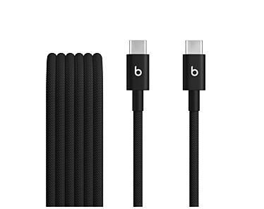 Apple Beats Dwupak Plecionych przewodów USB-C na USB-C (1,5m) - Dynamiczna czerń