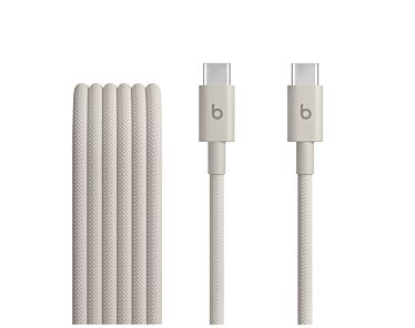 Apple Beats Pleciony przewód USB-C na USB-C (1,5m) - Błyskawiczny beż-1.jpeg