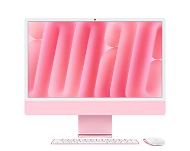 Apple iMac 24" 4,5K Retina M4 10-core CPU + 10-core GPU / 16GB / 512GB / Gigabit Ethernet / Klawiatura z Touch ID i polem numerycznym / Różowy (Pink)