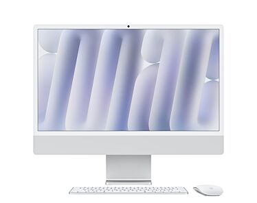 Apple iMac 24 4,5K Retina M4 10-core CPU + 10-core GPU / 32GB / 1TB / Gigabit Ethernet / Klawiatura z Touch ID i polem numerycznym / Srebrny (Silver) - Outlet