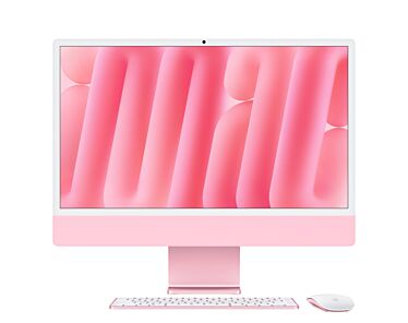 Apple iMac 24" 4,5K Retina M4 8-core CPU + 8-core GPU / 24GB / 512GB / Gigabit Ethernet / Różowy (Pink)