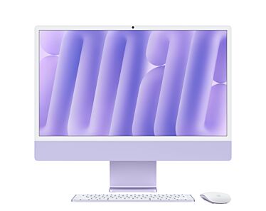 Apple iMac 24" 4,5K Retina M4 8-core CPU + 8-core GPU / 24GB / 512GB / Klawiatura z Touch ID i polem numerycznym / Fioletowy (Purple)