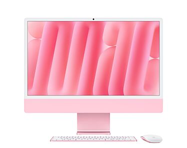 Apple iMac 24" M6 12-core CPU + 12-core GPU / 16GB RAM / 256GB SSD / Magic Keyboard z Touch ID / Magic Mouse / Gigabit Ethernet / Różowy (Pink)