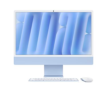 Apple iMac 24" M6 12-core CPU + 12-core GPU / 24GB RAM / 512GB SSD / Magic Keyboard z Touch ID / Magic Mouse / Gigabit Ethernet / Niebieski (Blue)