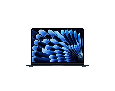 Apple MacBook Air 13" M5 10-core CPU + 10-core GPU / 24GB RAM / 512GB SSD / Klawiatura US / Zasilacz 35 W / Północ (Midnight)