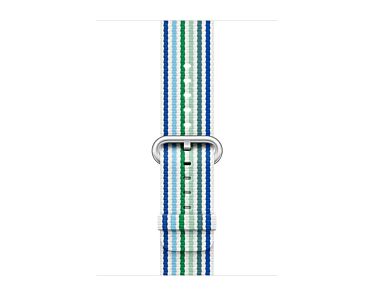 Apple Pasek nylonowy w kolorze niebieskim (prążki) do koperty 42mm / 44mm / 45mm / 46mm / 49mm - rozmiar M/L