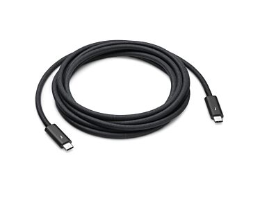 Apple Przewód profesjonalny Thunderbolt 4 Pro (USB-C) 3 m - Czarny