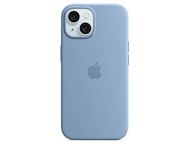 Apple Silikonowe etui do iPhone 15 Plus z MagSafe – Zimowy błękit - Outlet