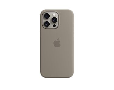 Apple Silikonowe etui do iPhone 15 Pro Max z MagSafe – Popielaty brąz – Outlet
