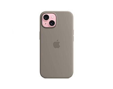 Apple Silikonowe etui do iPhone 15 z MagSafe – Popielaty brąz - Outlet