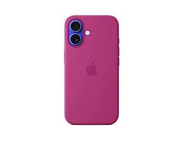 Apple Silikonowe etui do iPhone 16 z MagSafe - Żywy róż
