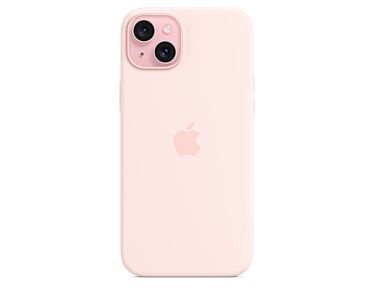 Apple Silikonowe Etui z MagSafe do iPhone 15 Plus - Jasnoróżowe