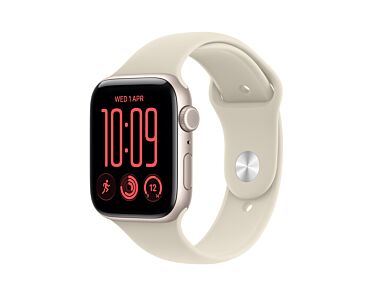 Apple Watch SE 3 GPS + Cellular Koperta 40mm z Aluminium w kolorze Księżycowej poświaty z Paskiem sportowym w kolorze Piasku - S/M