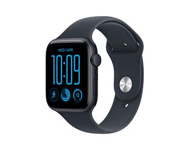 Apple Watch SE 3 GPS Koperta 44mm z Aluminium w kolorze Północy z Paskiem sportowym w kolorze Granatu - S/M