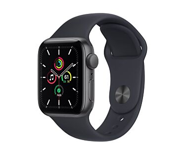 Apple Watch SE 40mm GPS Koperta z aluminium w kolorze gwiezdnej szarości z paskiem sportowym w kolorze północy - ASIS - Outlet
