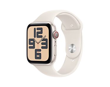 Apple Watch SE (2-gen) GPS + Cellular Koperta 40mm z Aluminium w kolorze Księżycowej poświaty z Paskiem sportowym w kolorze Księżycowej poświaty - S/M - Outlet